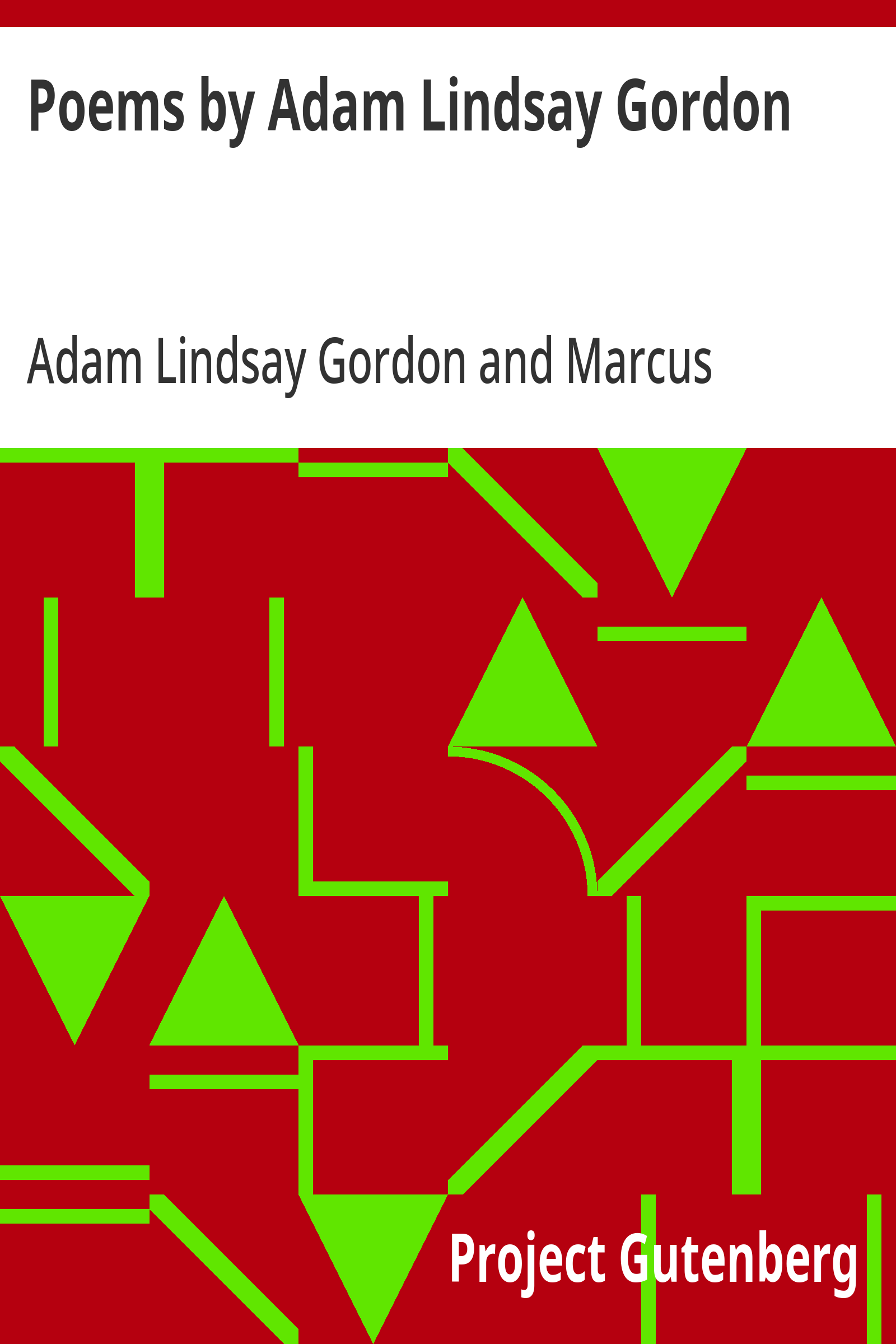 Poems by Adam Lindsay Gordon